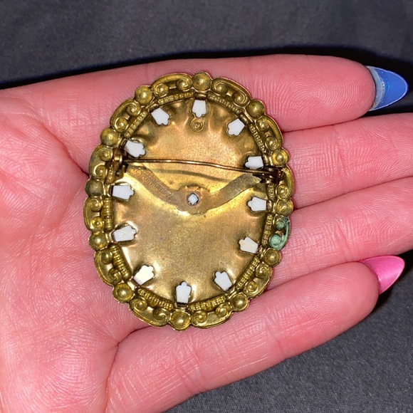 Vintage Western Germany Sugar Glass Brooch - Picture 5 of 5